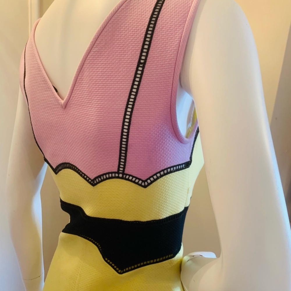 EMILIO PUCCI Color-block Broderie Anglaise-paneled dress size 38IT - Picture 5 of 11